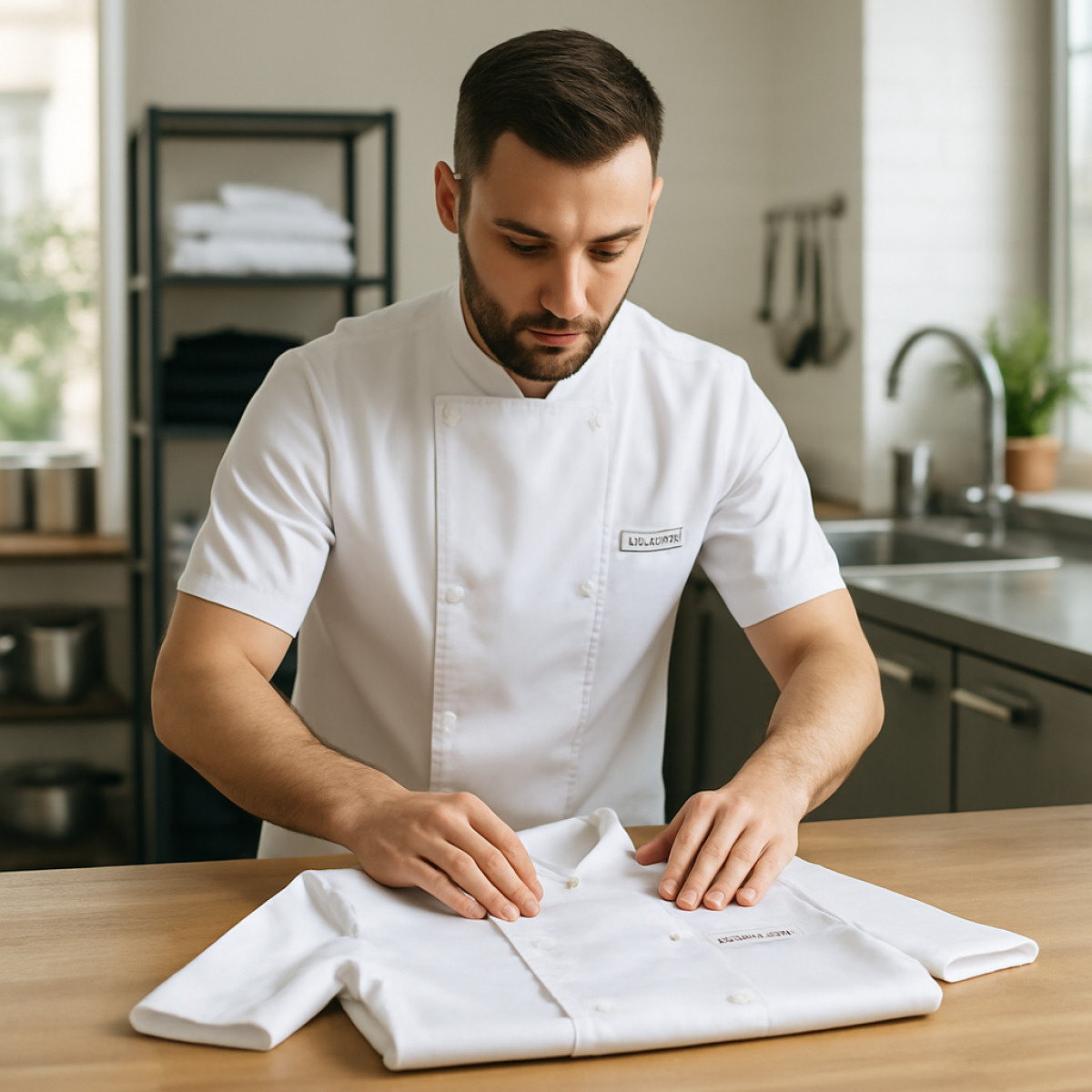 Jak złożyć kitel kucharski, żeby się nie gniotł w szafce – praktyczne porady dla gastronomii