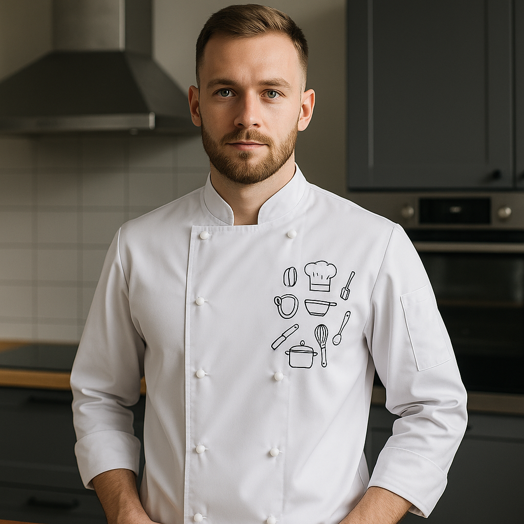 Kitel kucharski z nadrukiem: ile to kosztuje i od czego zależy cena