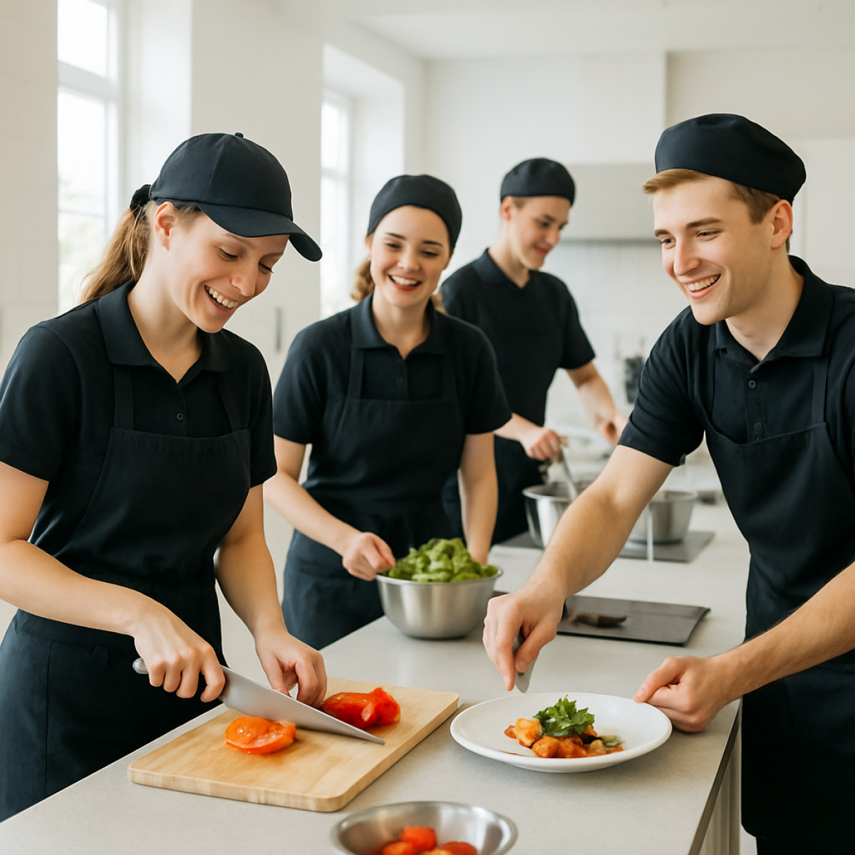 Odzież szkolna do zajęć z cateringu: jak profesjonalnie ubrać zespół uczniów