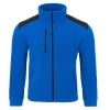 Bluza polarowa chabrowa wstawki czarne roz.L