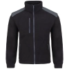 Bluza polarowa czarna wstawki szare roz.L