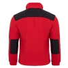 Bluza polarowa czerwona wstawki czarne roz.M