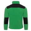 Bluza polarowa zielona wstawki czarne roz.M