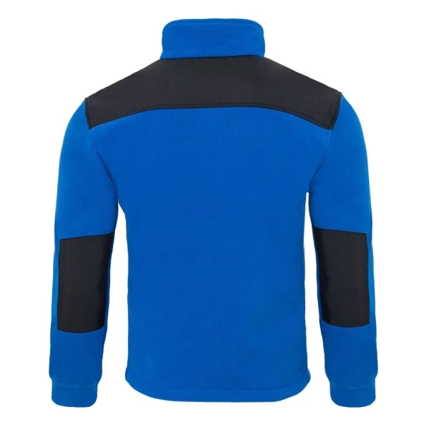 Bluza polarowa chabrowa wstawki czarne roz.L