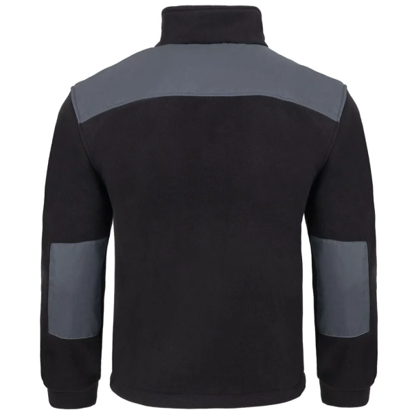 Bluza polarowa czarna wstawki szare roz.L