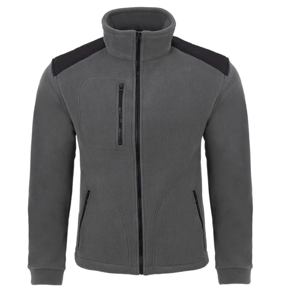 Bluza polarowa szara wstawki czarne roz.M