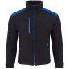Bluza polarowa czarna wstawki chabrowa roz.M