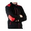Bluza polarowa  czarna wstawki czerwone roz.XXL