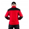 Bluza polarowa  czerwona wstawki czarne roz.XXL
