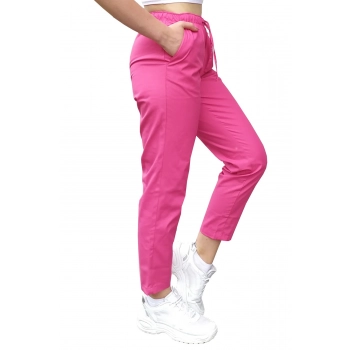 Spodnie  cygaretki amarant roz. 4XL
