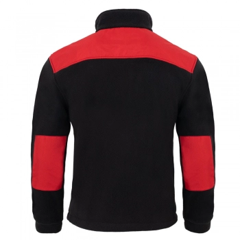 Bluza polarowa  czarna wstawki czerwone roz.XXL