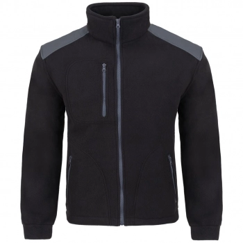 Bluza polarowa  czarna wstawki szare roz.XXL
