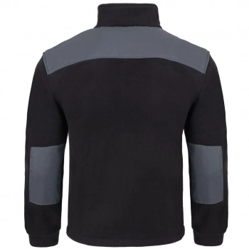 Bluza polarowa  czarna wstawki szare roz.XXL