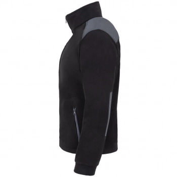 Bluza polarowa  czarna wstawki szare roz.XXL