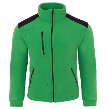 Bluza polarowa  zielona wstawki czarne roz.XXL