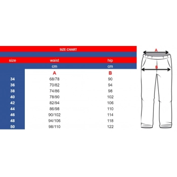 Spodnie Kucharskie stretch czarne roz. 42