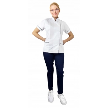 Uniform  kosmetyczny biały roz.3XL