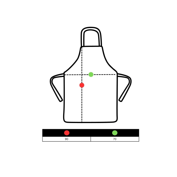 Tabella delle taglie grembiule da cucina