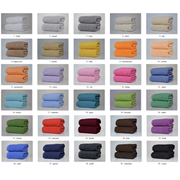 Ręcznik pomarańczowy hotelowy kąpielowy 100x50 - Extra Soft – odzież gastronomiczna Gastronix - kolejne ujęcie