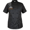 Bluza kucharska damska kitel czarny z twoim nadrukiem logo roz. S