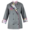 Bluza kucharska damska kitel szary W2 z twoim nadrukiem logo roz. L