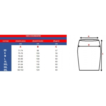 Spódnica  czarna casual premium roz. XXL
