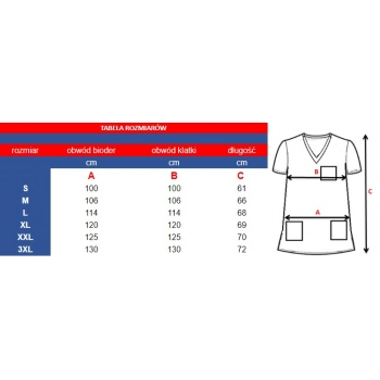 Bluza piekarska krótki rękaw roz.L