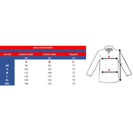 Bluza kucharska damska kitel biały z twoim nadrukiem logo roz. XS – bluza kucharska – odzież gastronomiczna dla kucharzy - inne ujęcie