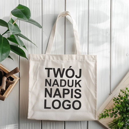 Bawełniana Torba na zakupy do dekorowania ekologiczna z twoim nadrukiem logo – odzież gastronomiczna Gastronix - inne ujęcie
