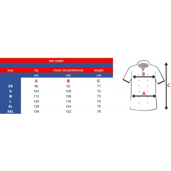 Bluza kucharska damska czarna rekaw długi lamówka wzór W1 (1021) roz. S